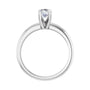 Sapphire Row Lab-Grown Oval Diamond Solitaire Engagement Ring - 14K White Gold, 3/4 ctw (view 2)