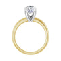 Sapphire Row Lab-Grown Oval Diamond Solitaire Engagement Ring - 14K Yellow & White Gold, 1 1/2 ctw (view 2)