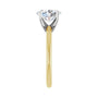 Sapphire Row Lab-Grown Oval Diamond Solitaire Engagement Ring - 14K Yellow & White Gold, 1 1/2 ctw (view 4)
