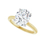 Sapphire Row Lab-Grown Oval Diamond Solitaire Engagement Ring - 14K Yellow & White Gold, 2 1/2 ctw (view 5)