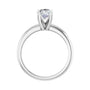 Sapphire Row Lab-Grown Oval Diamond Solitaire Engagement Ring - 14K White Gold, 1 ctw (view 2)
