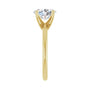Sapphire Row Lab-Grown Oval Diamond Solitaire Engagement Ring - 14K Yellow Gold, 1 1/2 ctw (view 4)