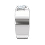 Sapphire Row Lab-Grown Oval Diamond Two-Stone Engagement Ring - 14K White Gold, 1 1/4 ctw (view 4)