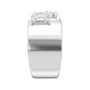 Sapphire Row Lab-Grown Oval Diamond Two-Stone Engagement Ring - 14K White Gold, 2 1/2 ctw (view 4)
