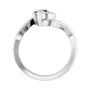 Sapphire Row Lab-Grown Pear Diamond Two-Stone Engagement Ring - 14K White Gold, 1 ctw (view 2)