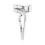 Sapphire Row Lab-Grown Pear Diamond Two-Stone Engagement Ring - 14K White Gold, 1 ctw (view 4)