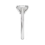 Sapphire Row Lab-Grown Radiant-Cut Diamond Cathedral Claw-Prong Solitaire Engagement Ring - 14K White Gold, 1 ctw (view 4)