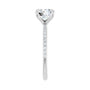 Sapphire Row Lab-Grown Round Diamond Accented Engagement Ring - 14K White Gold (view 4)