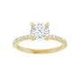 Sapphire Row Lab-Grown Round Diamond Accented Engagement Ring - 14K Yellow Gold, 1 1/5 ctw (view 3)
