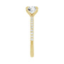 Sapphire Row Lab-Grown Round Diamond Accented Engagement Ring - 14K Yellow Gold, 1 1/5 ctw (view 4)