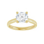 Sapphire Row Lab-Grown Round Diamond Cathedral Solitaire Engagement Ring - 14K Yellow Gold, 1 1/2 ctw (view 3)