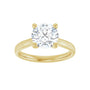 Sapphire Row Lab-Grown Round Diamond Cathedral Solitaire Engagement Ring - 14K Yellow Gold, 2 ctw (view 3)