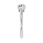 Sapphire Row Lab-Grown Round Diamond Cathedral Three-Stone Engagement Ring - 14K White Gold, 1 3/4 ctw (view 4)