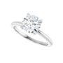 Sapphire Row Lab-Grown Round Diamond Claw-Prong Engagement Ring - 14K White Gold, 1 1/2 ctw (view 5)