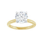 Sapphire Row Lab-Grown Round Diamond Claw-Prong Engagement Ring - 14K Yellow & White Gold, 2 ctw (view 3)