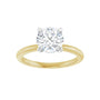 Sapphire Row Lab-Grown Round Diamond Claw-Prong Engagement Ring - 14K Yellow & White Gold, 1 1/2 ctw (view 3)