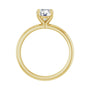 Sapphire Row Lab-Grown Round Diamond Claw-Prong Engagement Ring - 14K Yellow Gold, 1 ctw (view 2)