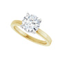 Sapphire Row Lab-Grown Round Diamond Claw-Prong Hidden Halo-Style Engagement Ring - 14K Yellow & White Gold, 1 5/8 ctw (view 5)