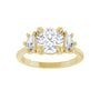Sapphire Row Lab-Grown Round Diamond Claw-Prong Three-Stone Engagement Ring - 14K Yellow Gold, 1 7/8 ctw (view 3)