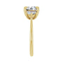 Sapphire Row Lab-Grown Round Diamond Claw-Prong Three-Stone Engagement Ring - 14K Yellow Gold, 2 3/8 ctw (view 4)
