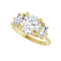 Sapphire Row Lab-Grown Round Diamond Claw-Prong Three-Stone Engagement Ring - 14K Yellow Gold, 2 3/8 ctw (view 5)