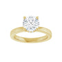 Sapphire Row Lab-Grown Round Diamond Hidden Halo-Style Engagement Ring - 14K Yellow Gold, 1 5/8 ctw (view 3)