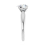 Sapphire Row Lab-Grown Round Diamond Low-Profile Solitaire Engagement Ring - 14K White Gold, 1 1/2 ctw (view 4)