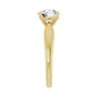 Sapphire Row Lab-Grown Round Diamond Low-Profile Solitaire Engagement Ring - 14K Yellow Gold, 1 1/2 ctw (view 4)