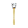 Sapphire Row Lab-Grown Round Diamond Solitaire Engagement Ring - 14K Yellow & White Gold, 1 1/2 ctw (view 4)