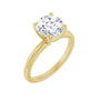 Sapphire Row Lab-Grown Round Diamond Solitaire Engagement Ring - 14K Yellow Gold, 2 ctw