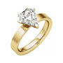 Sapphire Row Lab-Grown Shield Diamond Solitaire Engagement Ring - 14K Yellow Gold, 2 ctw