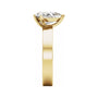 Sapphire Row Lab-Grown Shield Diamond Solitaire Engagement Ring - 14K Yellow Gold, 2 ctw (view 4)
