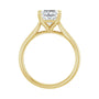 Sapphire Row Lab-Grown Princess-Cut Diamond Cathedral Solitaire Engagement Ring - 14K Yellow Gold, 1 1/2 ctw (view 2)