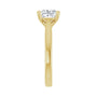 Sapphire Row Lab-Grown Princess-Cut Diamond Cathedral Solitaire Engagement Ring - 14K Yellow Gold, 1 1/2 ctw (view 4)