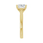 Sapphire Row Lab-Grown Princess-Cut Diamond Cathedral Solitaire Engagement Ring - 14K Yellow Gold, 2 ctw (view 4)