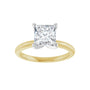 Sapphire Row Lab-Grown Princess-Cut Diamond Solitaire Engagement Ring - 14K Yellow & White Gold, 1 1/2 ctw (view 3)
