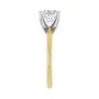 Sapphire Row Lab-Grown Princess-Cut Diamond Solitaire Engagement Ring - 14K Yellow & White Gold, 1 1/2 ctw (view 4)