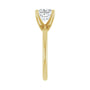 Sapphire Row Lab-Grown Princess-Cut Diamond Solitaire Engagement Ring - 14K Yellow Gold, 1 1/2 ctw (view 4)