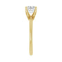 Sapphire Row Lab-Grown Princess-Cut Diamond Solitaire Engagement Ring - 14K Yellow Gold, 1 ctw (view 4)
