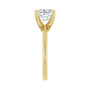 Sapphire Row Lab-Grown Princess-Cut Diamond Solitaire Engagement Ring - 14K Yellow Gold, 2 ctw (view 4)