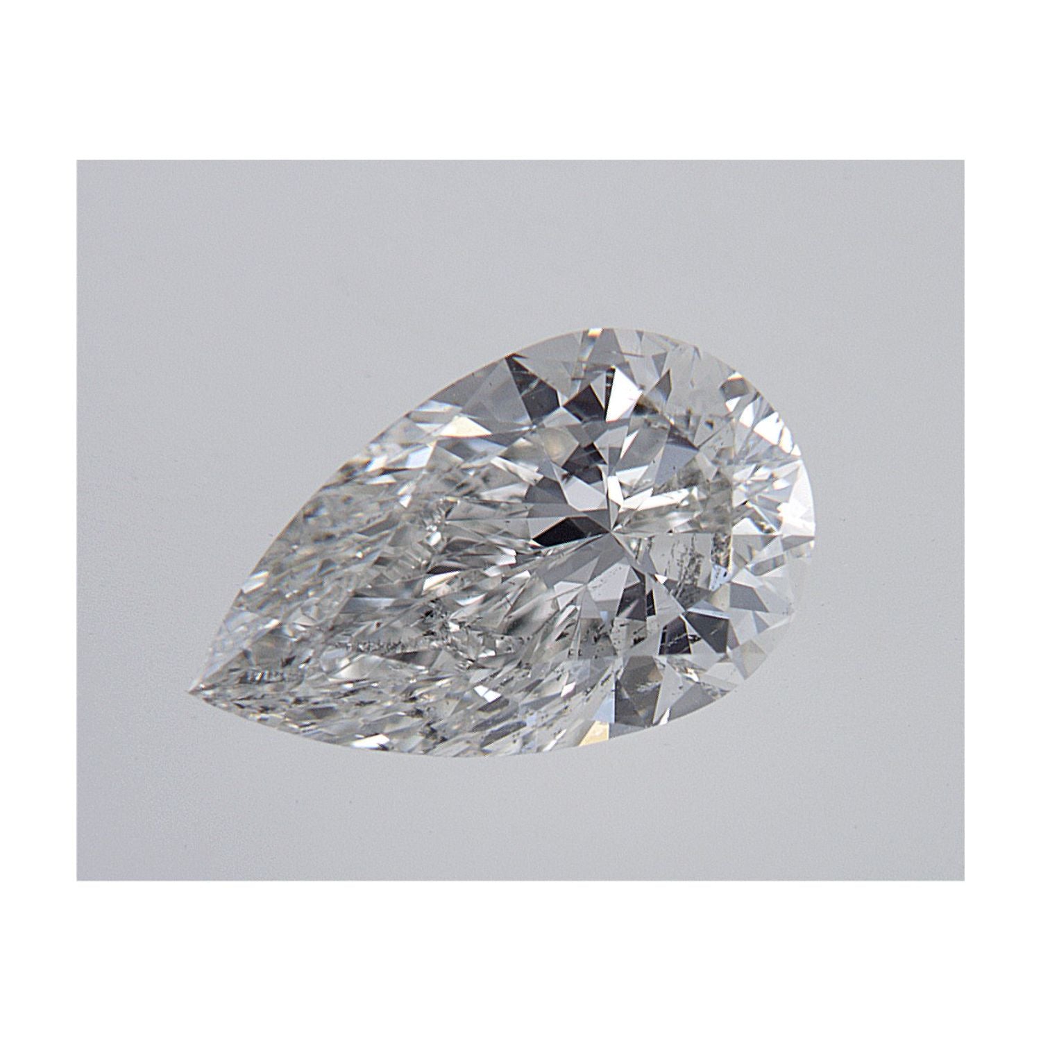 1.72 ct Pear Natural Diamond – I SI2 – Faceted Cut – GIA Certified — Sapphire Row