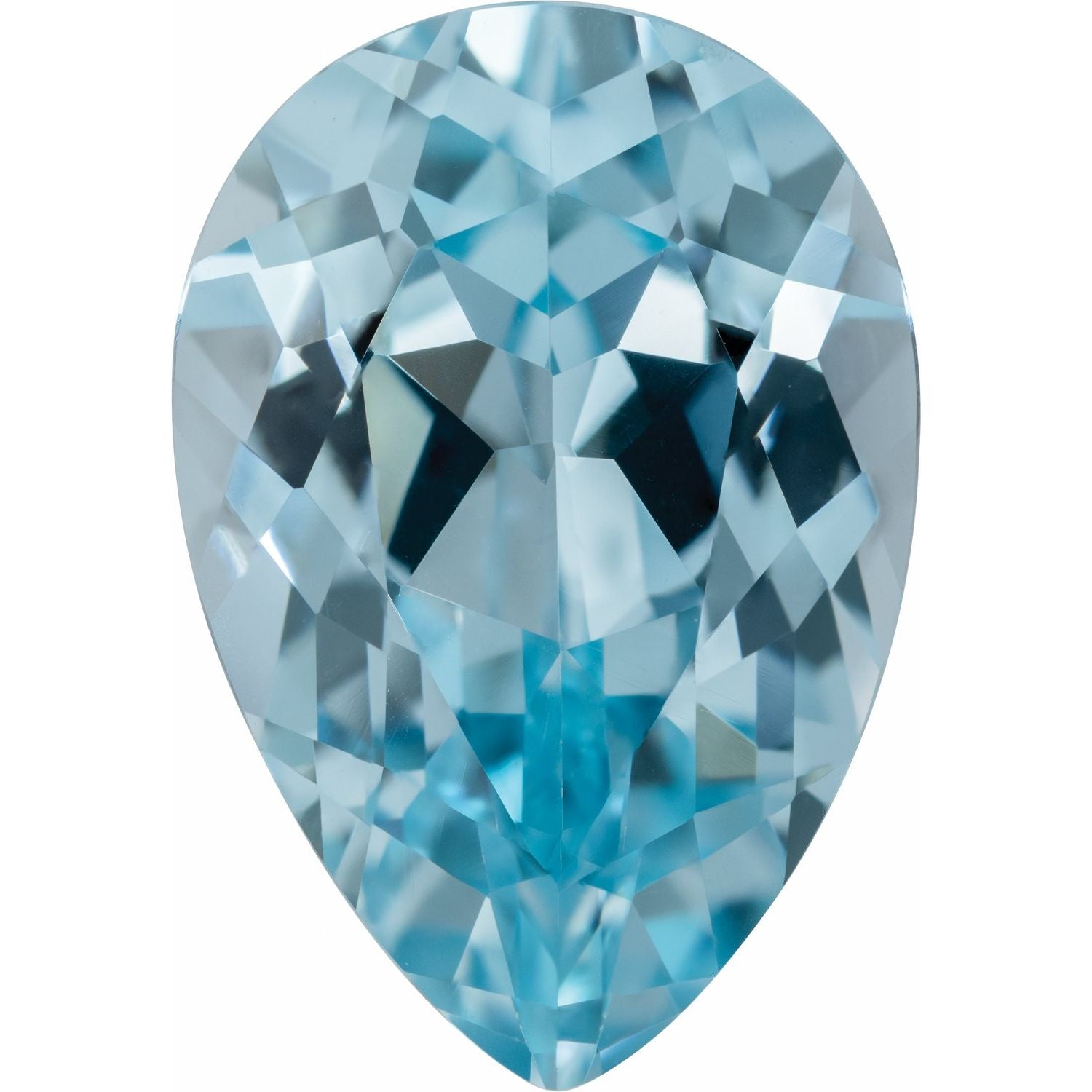5x3 mm Pear Lab-Grown Aqua Sapphire – Faceted Cut – Eye-Clean Quality — Sapphire Row