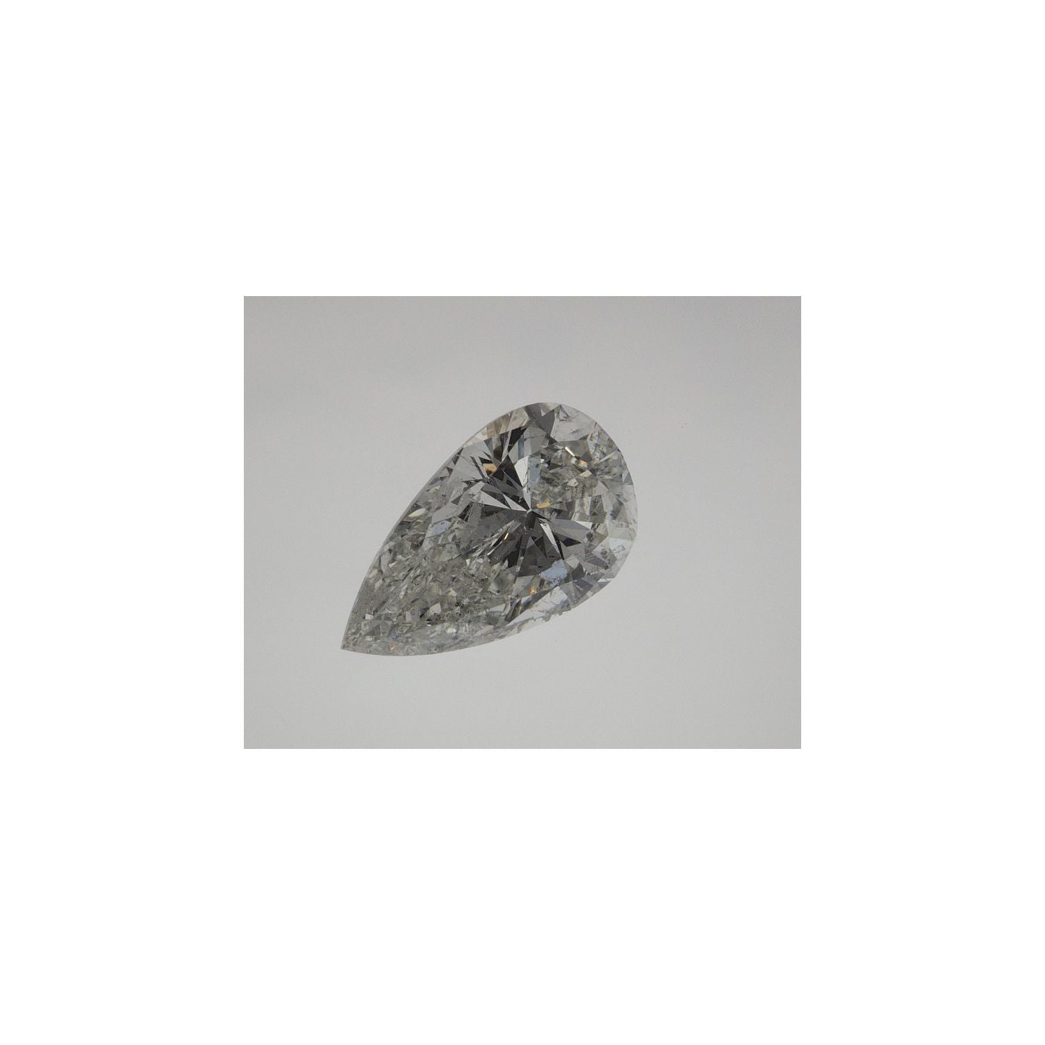 1.56 ct Pear Natural Diamond – H SI3 – Faceted Cut – EGL USA Certified — Sapphire Row
