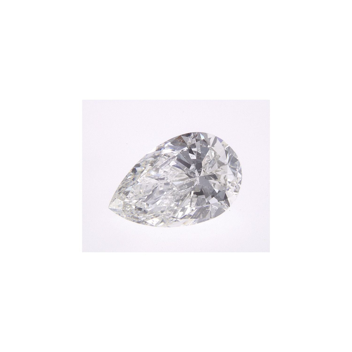 1.50 ct Pear Natural Diamond – F SI2 – Faceted Cut – EGL USA Certified — Sapphire Row