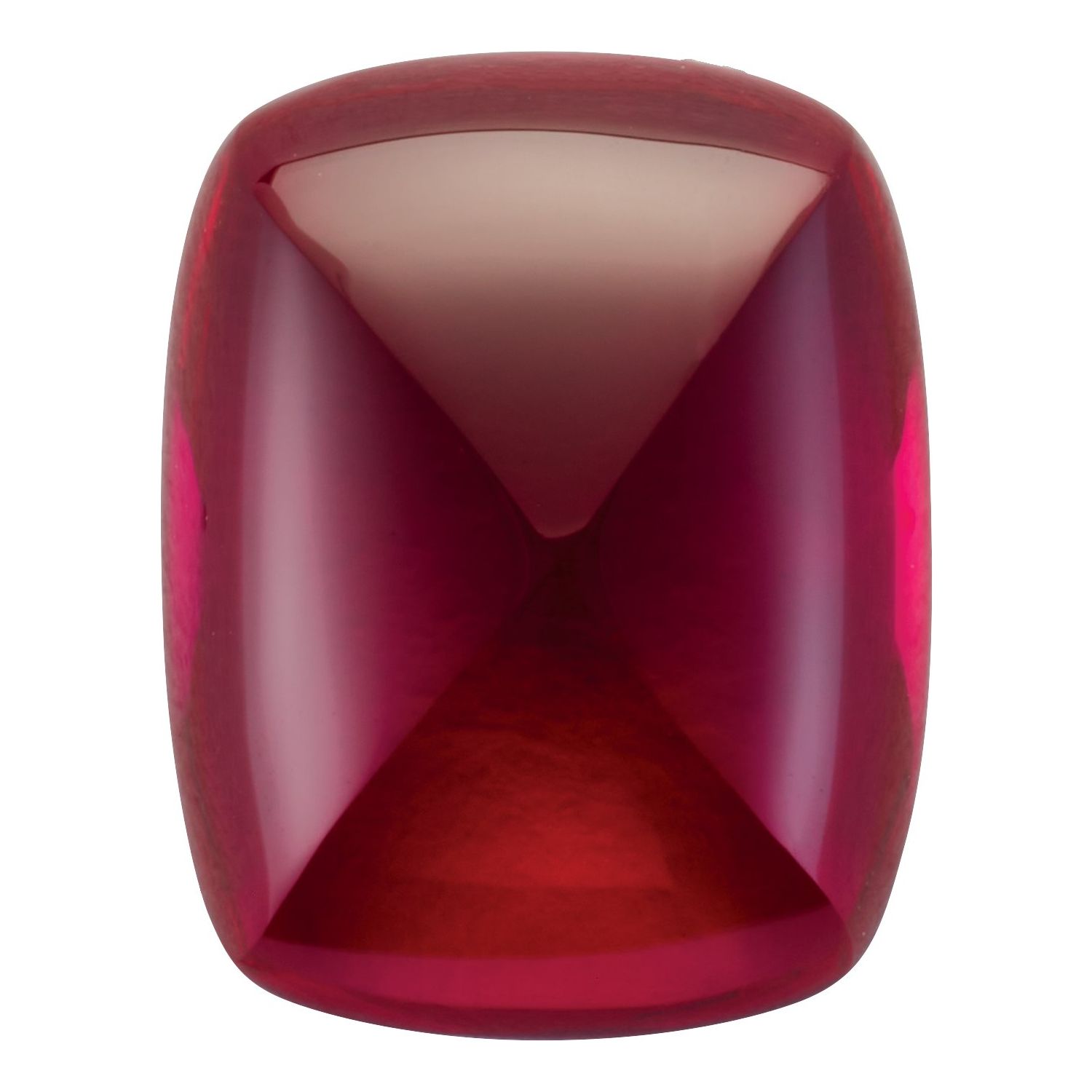 7x5 mm Antique Cushion Lab-Grown Red Ruby – Sugarloaf Cut – Eye-Clean Quality — Sapphire Row