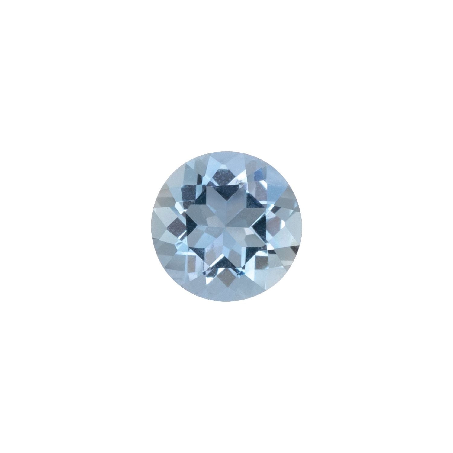 4 mm Round Natural Aqua Aquamarine – Faceted Cut – AAA Quality — Sapphire Row