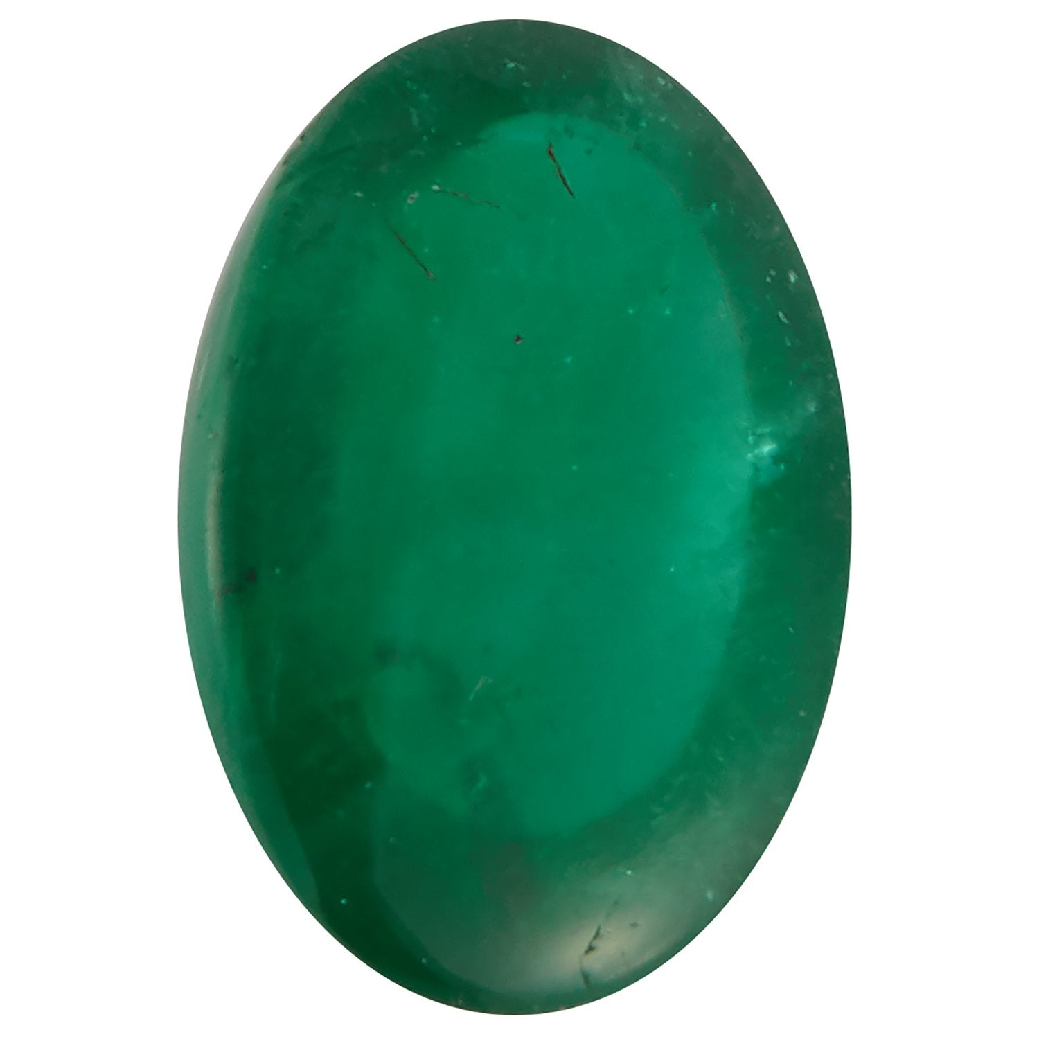 5x3 mm Oval Natural Green Emerald – Cabochon Cut – AA Quality — Sapphire Row