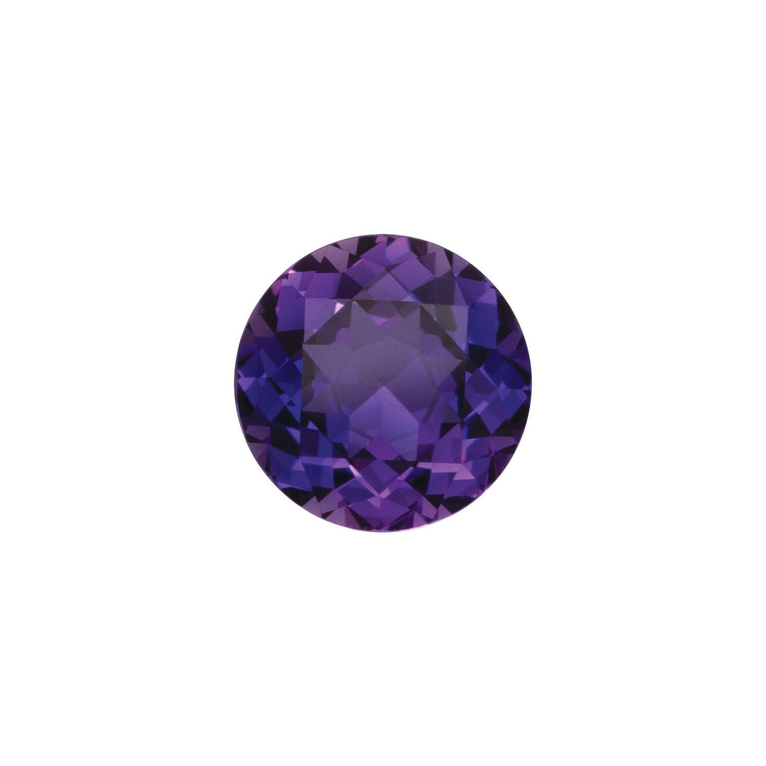 10.5 mm Round Lab-Grown Purple Sapphire – Faceted Cut – Eye-Clean Quality — Sapphire Row