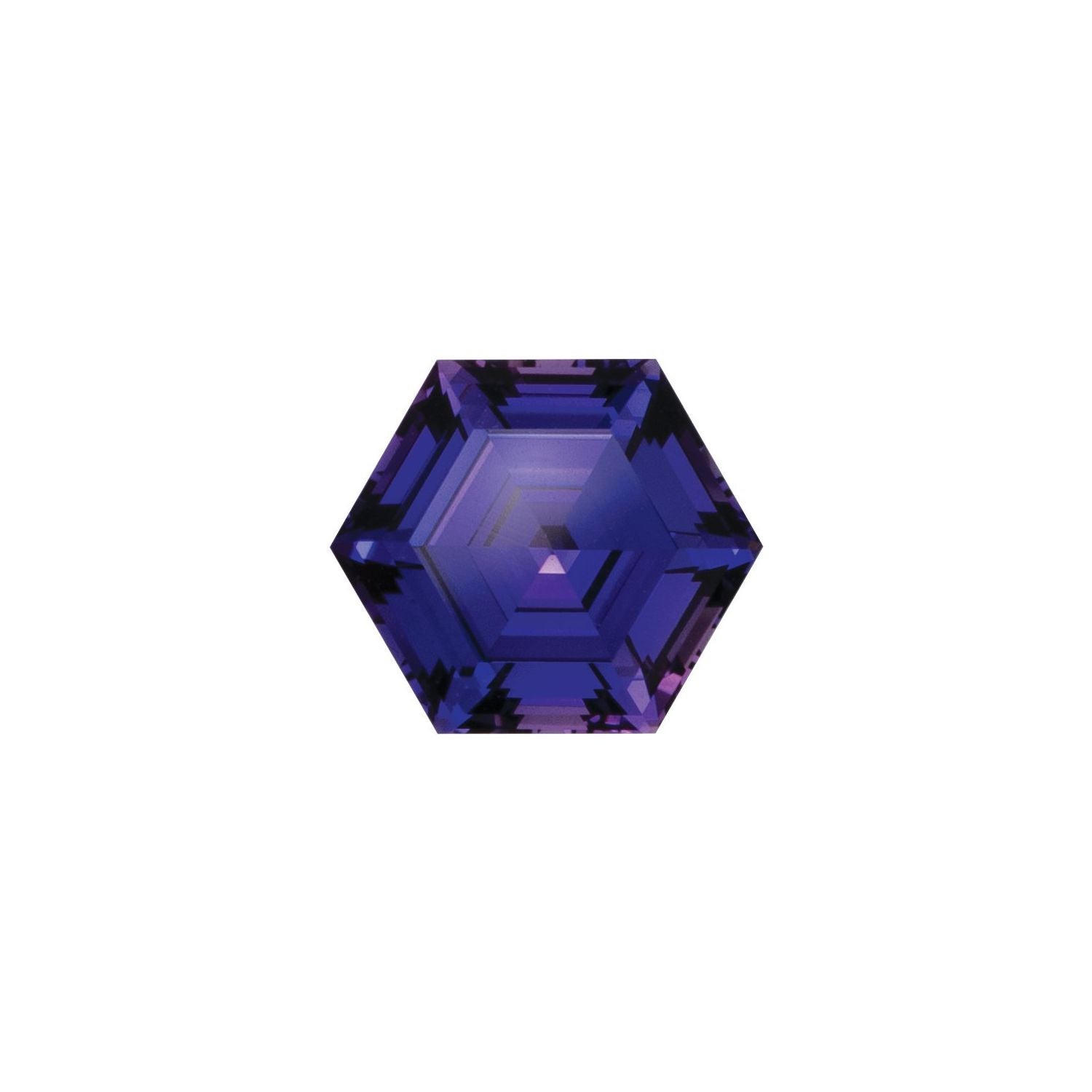 6 mm Hexagon Lab-Grown Purple Sapphire – Step-Cut – Eye-Clean Quality — Sapphire Row