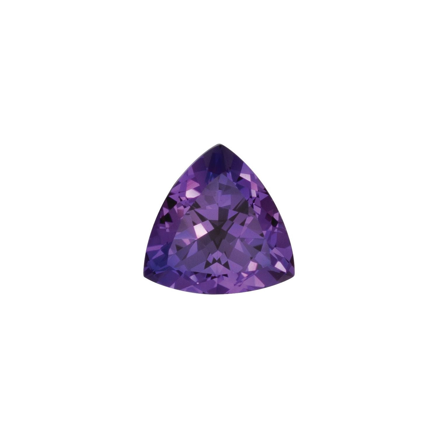 9 mm Trillion Lab-Grown Purple Sapphire – Faceted Cut – Eye-Clean Quality — Sapphire Row